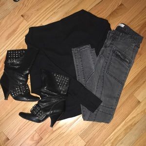 Free people moto denim